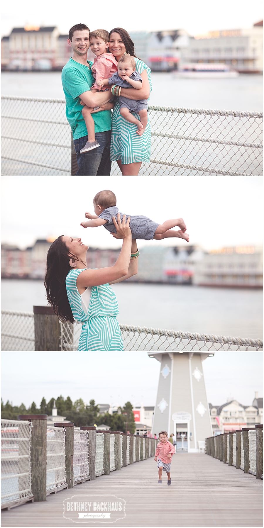 Disney vacation photographer session of matching family