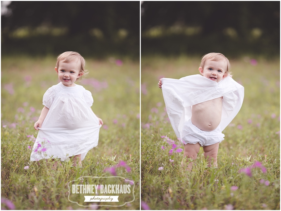 beautiful one year smiles for Orlando baby photographer