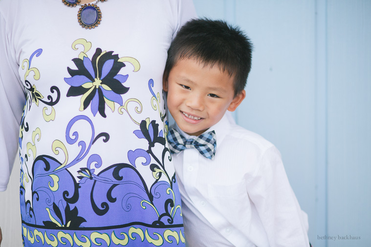 Boy poses for Disney World Photographer