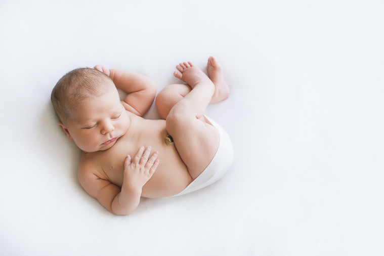 Newborn naturally posed by Bethney Backhaus