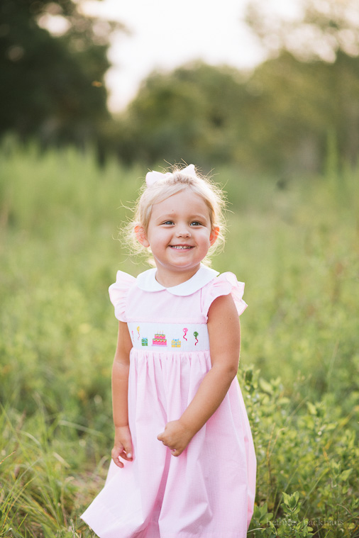 Sweet smiles from three year old